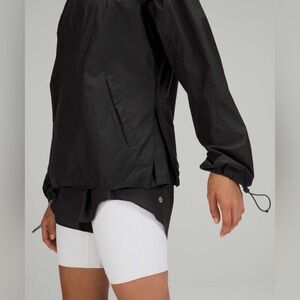 Lululemon Step Out Anorak Jacket Size Small Black Packable Jacket
